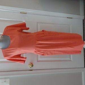 NWOT Appleseed cotton/polyester coral summer dress, size L